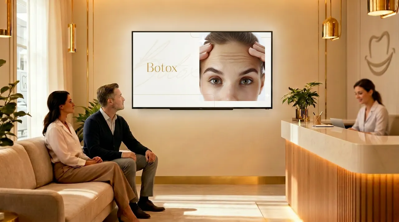 Procedimento de Botox em consultório odontológico